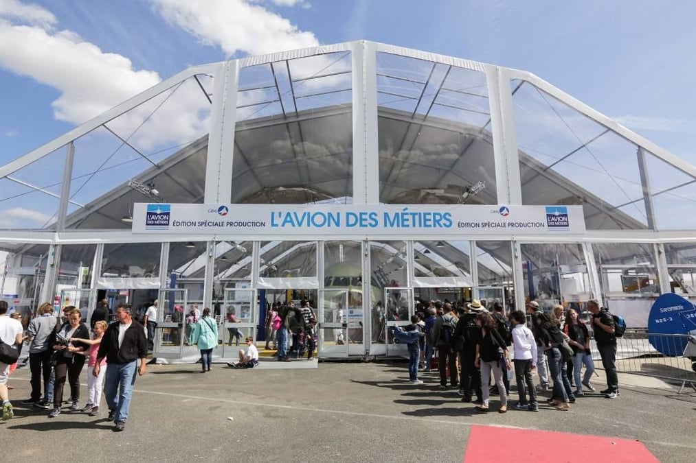 L'Avion des Métiers dans sa version Salon du Bourget.