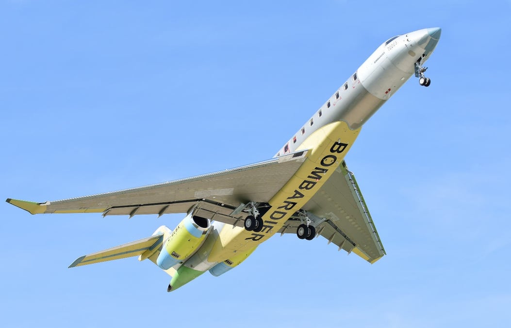 FTV3, le troisième Bombardier Global 7000 a réalisé son premier vol le 10 mai 2017 et rejoint les deux autres appareils employés pour les essais en vol.