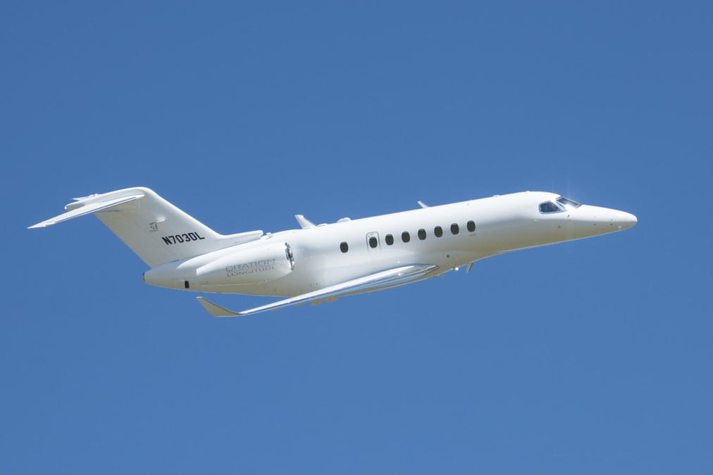Le Cessna Citation Longitude a réalisé un tour du monde promotionnel de 31 000 nautiques, soit 57 412 km, en l'espace d'un mois.