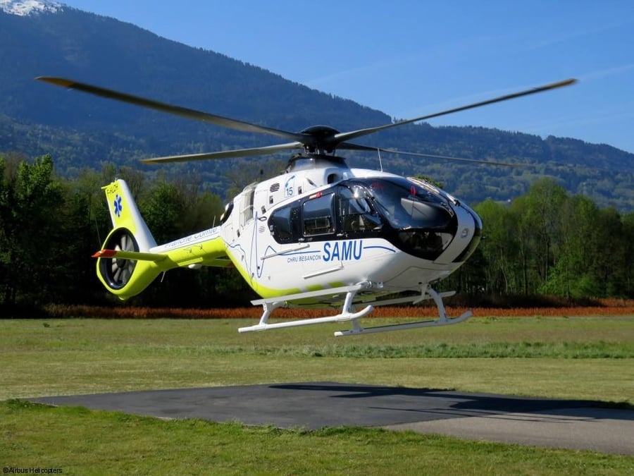 SAF, opérateur SAMU, a reçu son troisième H135.