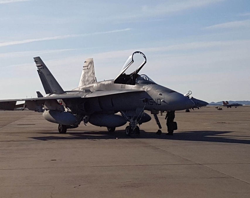 Les F-18 participent à la mission de police du ciel en Estonie.