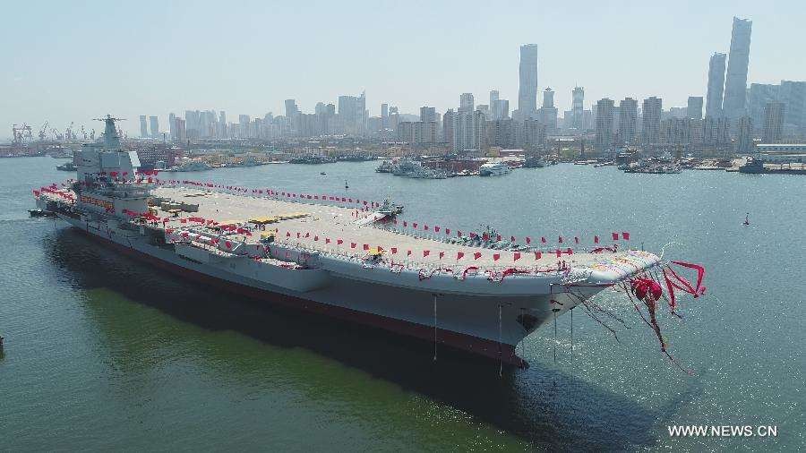 La Chine a mis à l'eau son second porte-avions.