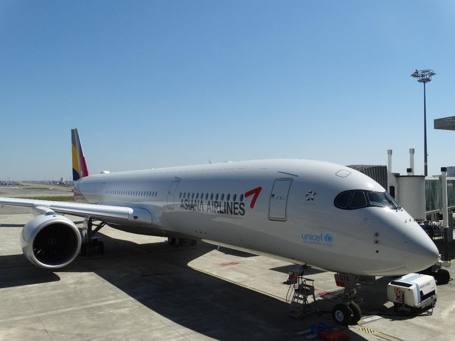 Le premier Airbus A350-900 d'Asiana Airlines