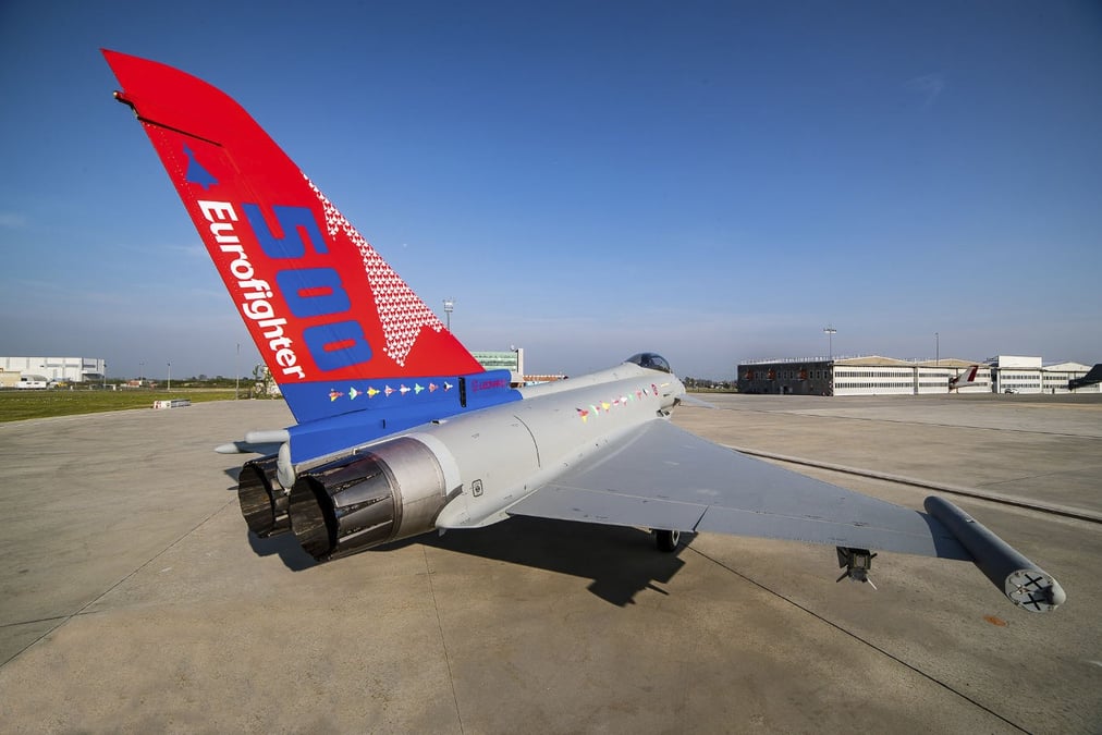 Le 500ème Eurofighter Typhoon a été remis à l'armée de l'air italienne.