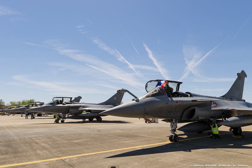 A l'occasion de l'exercice Atlantic Trident, six Rafale de l'Armée de l'Air ont rejoint les Etats-Unis.