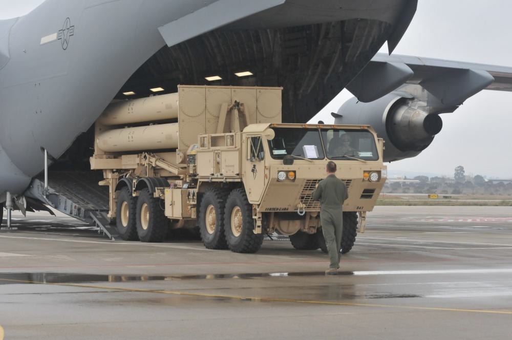 Le système Thaad a été transporté à bord d'un C-17.