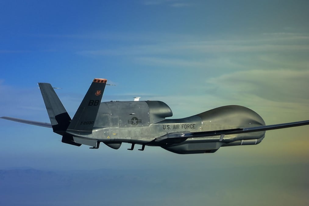 Le Northrop Grumman RQ-4 est destiné à remplacer le Lockheed U-2, ce qui explique les essais en vol du capteur multispectral MS-177.