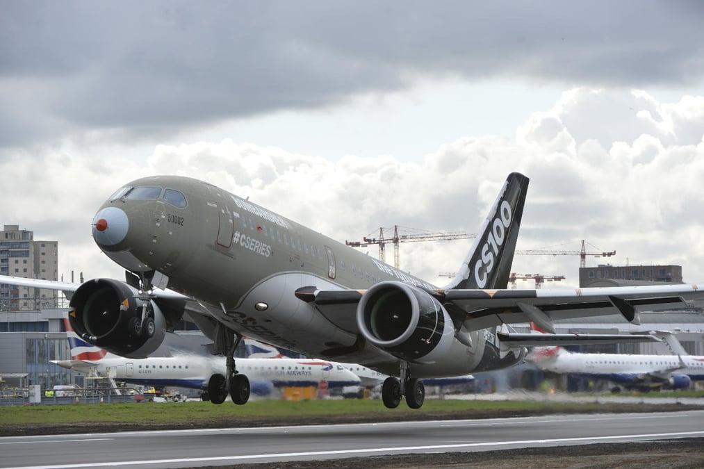 Le Bombardier CS100 a rallié le London City Airport à celui de John Kennedy à New York, sans escale.