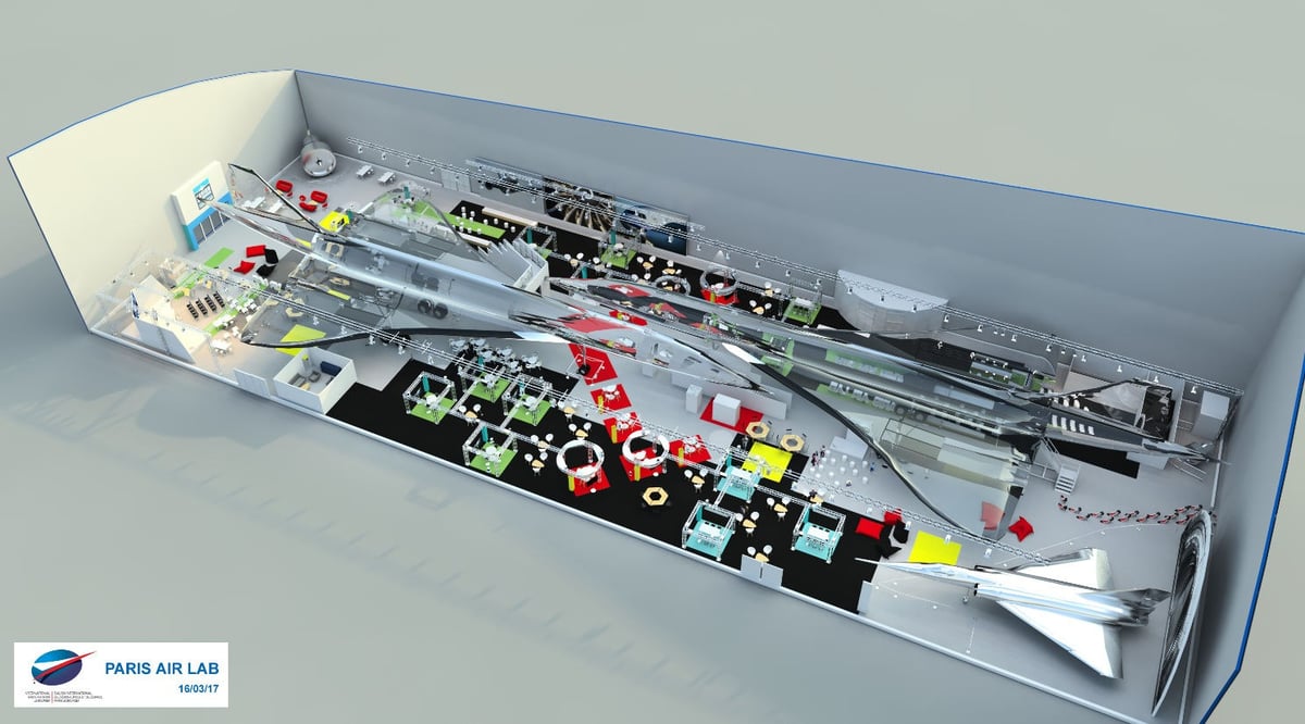 Le Paris Air Lab s'organisera sur un espace de 2 000 m2 autour des deux Concorde du Musée de l'Air et de l'Espace.