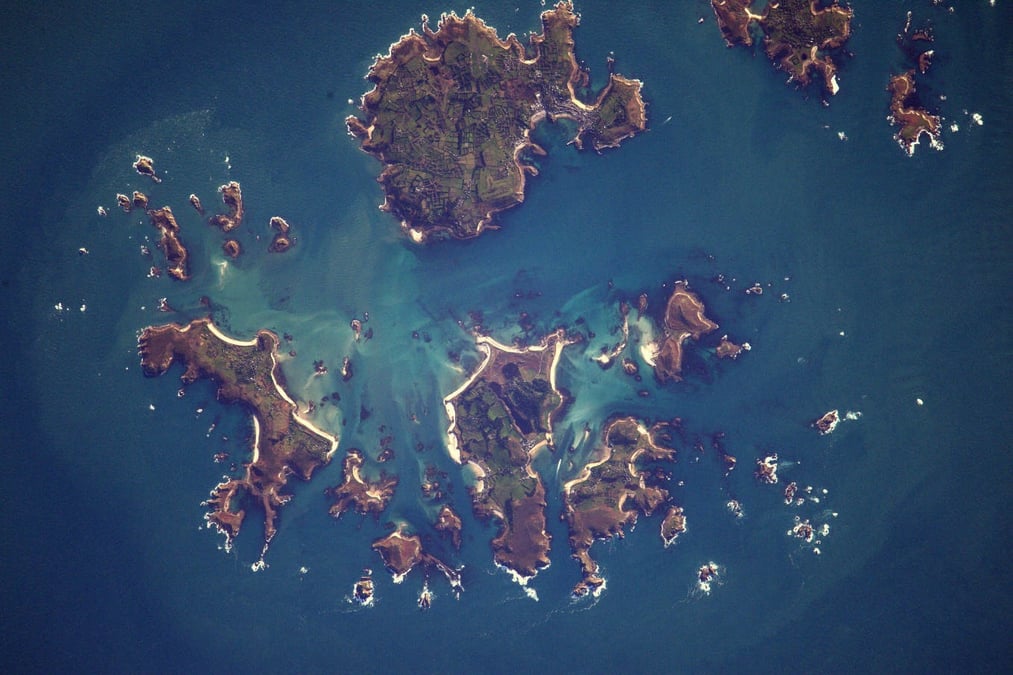 Les Scilly vues depuis l’ISS.