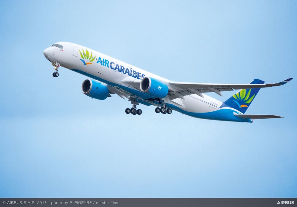 Le nouvel Airbus A350-900 d'Air Caraïbes