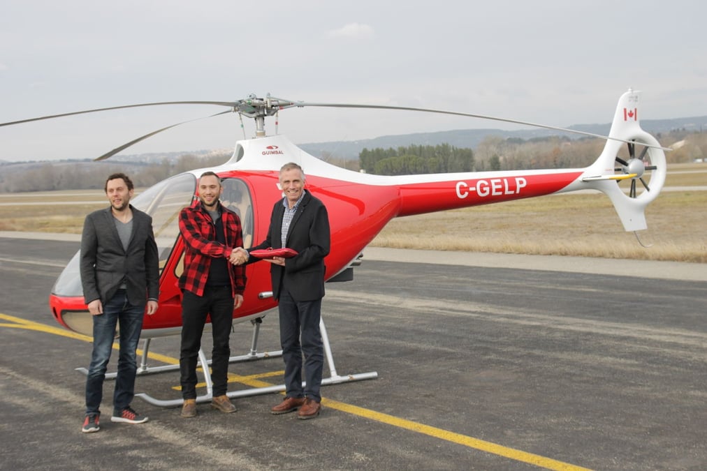 Le premier Cabri G2 Canadien, le S/N 1183 a été livré ce mois-ci à Mischa et Sancho Gelb, dirigeants de British Columbia Helicopters.