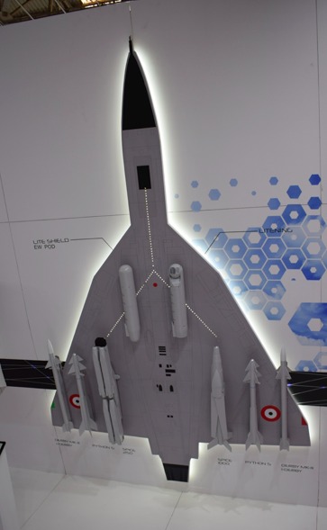 Armements et nacelles proposés par Rafael à l'Inde pour ses chasseurs
