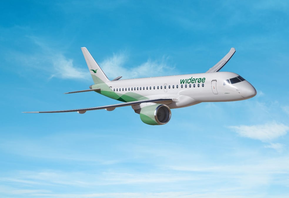 Wideroe a commandé ferme trois Embraer E190-E2 et pris des droits d'achat sur 12 autres avions