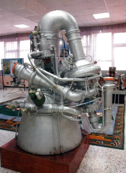 Le moteur RD-0210 du deuxième étage de Proton-M.