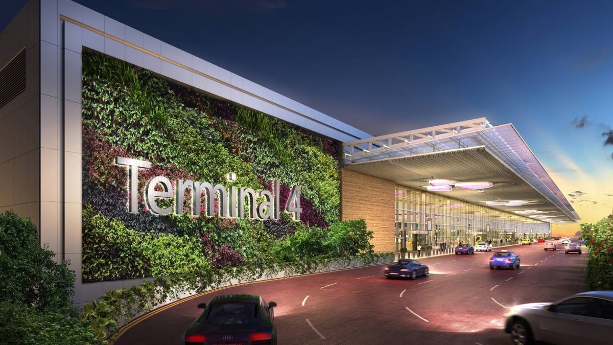 Vue d'artiste du Terminal 4 de Changi