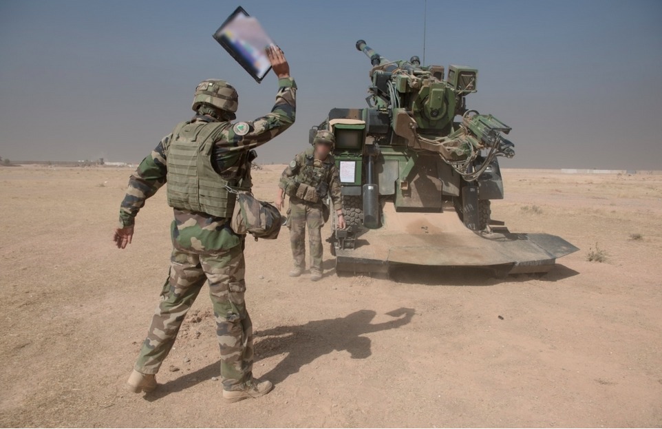 Un canon Caesar de Nexter, déployé en Irak