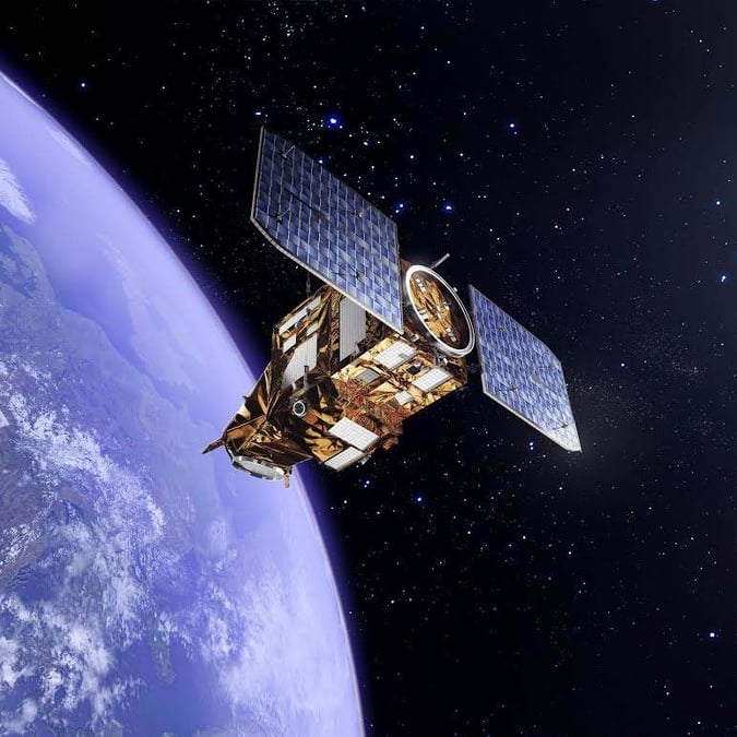 Vue d'artiste du satellite Göktürk 1