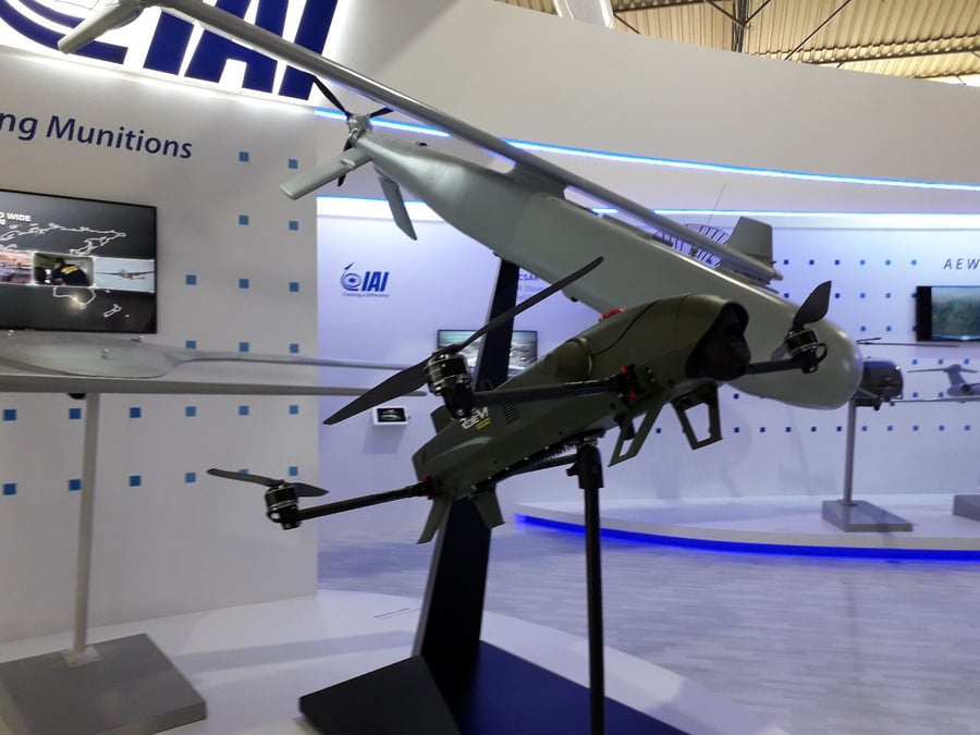 Les drones Rotem 1200 et Mini Harpy d'IAI