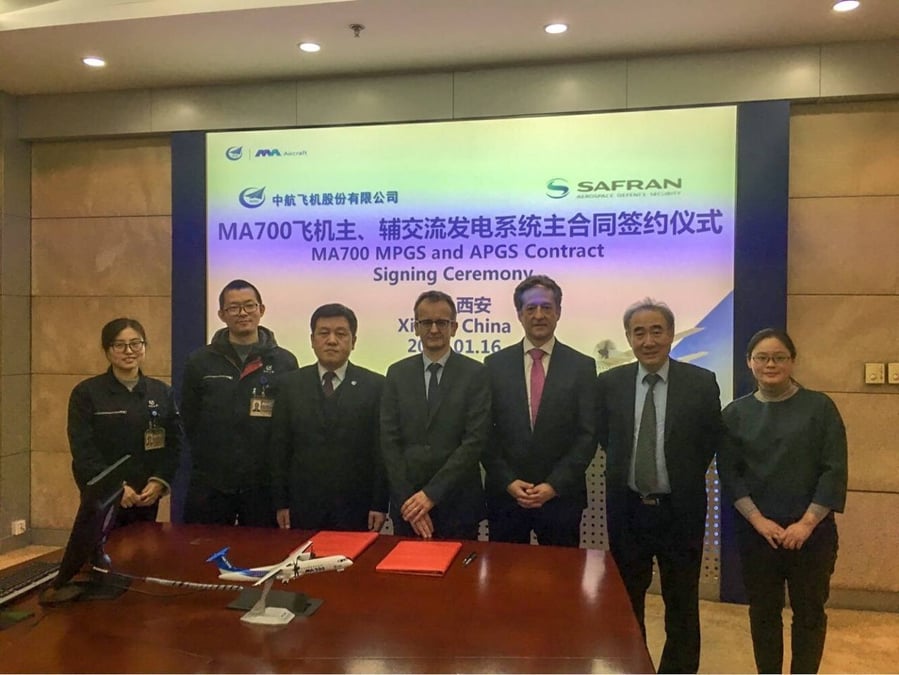 Safran va fournir le système de génération électrique du MA700, avion régional chinois.
