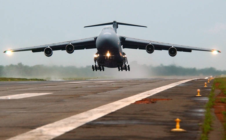 Des pièces réalisées par impression 3D ont été intégrées sur un C-5 Galaxy.