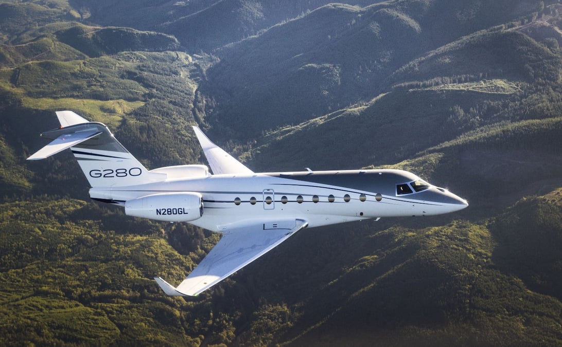 Gulfstream est un des avionneurs ayant connu un accroissement de ses livraison au cours des trois premiers mois 2019 (ici un G280).