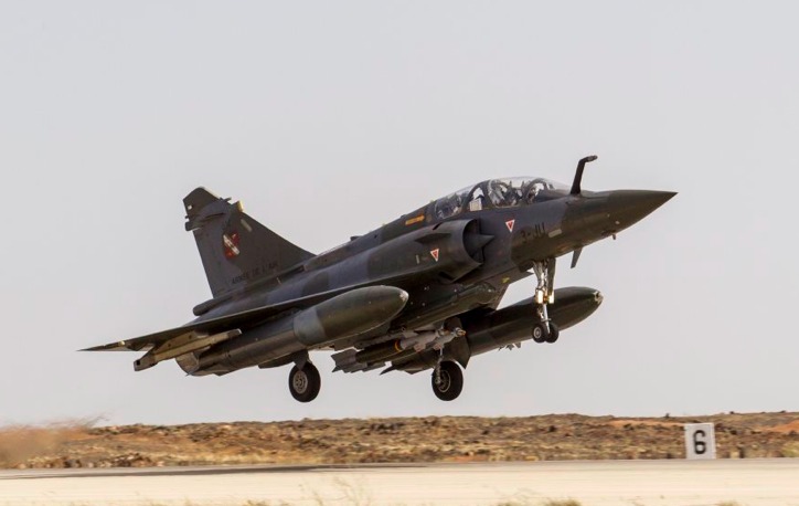 Départ en mission d'un Mirage 2000D basé en Jordanie