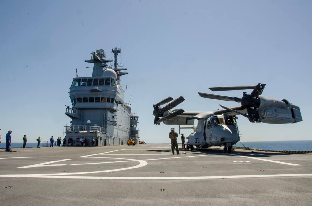 Une nouvelle série d'essais d'intégration du MV-22 a eu lieu à bord d'un BPC.
