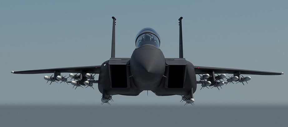 L'Advanced F-15 peut emporter 12 missiles air-air.