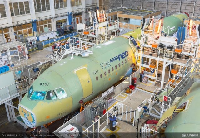 Au 30 août 2016, Airbus avait livré 18 A320neo dont les premiers à Latam et Frontier Airlines.
