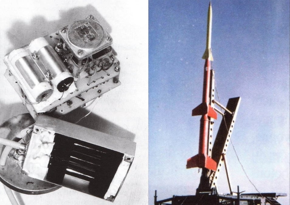 Instruments et vecteur de la mission Daniel-CEA du 27 janvier 1959