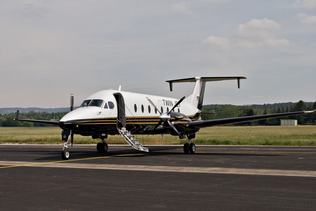 Un Beechcraft 1900 de la compagnie Twin Jet