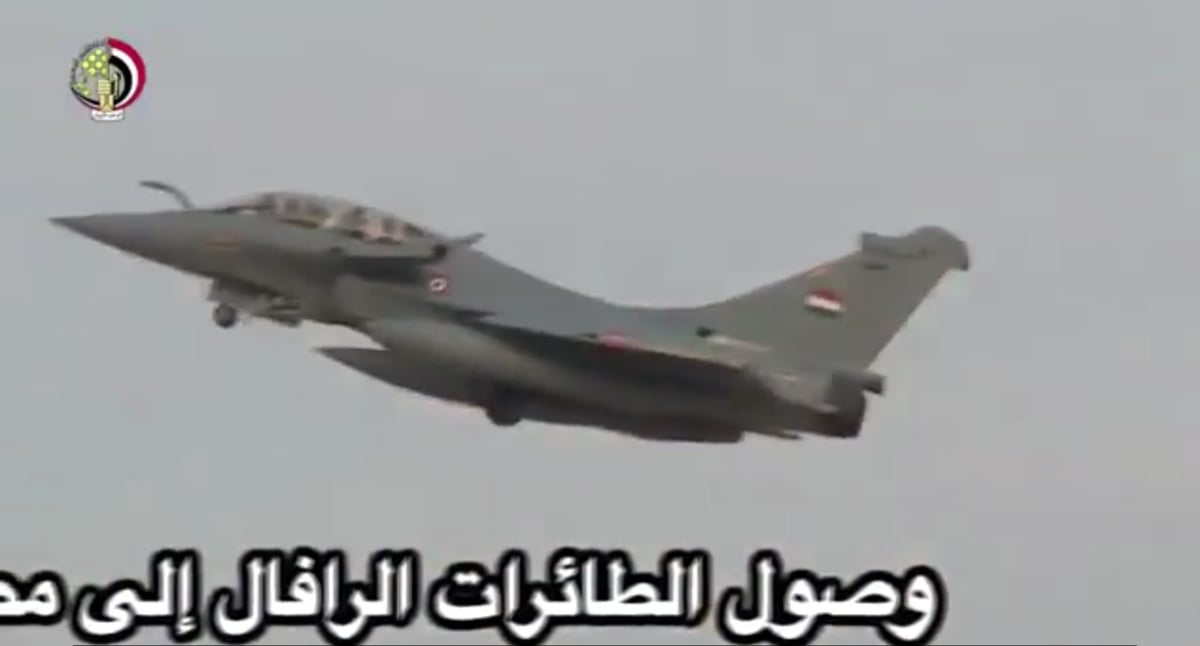 Fierté nationale, la télévision égyptienne s'est fait l'écho de l'arrivée des trois Rafale près du Caire