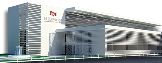Le Midparc est une zone franche située à proximité de l'aéroport de Casablanca.