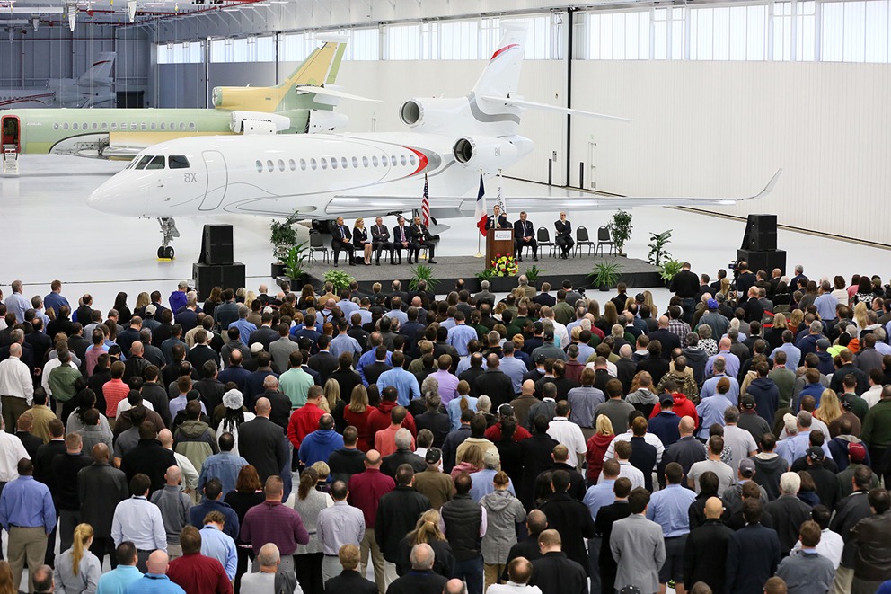 Dassault agrandit ses installations à Little Rock pour accueillir les Falcon 5X et 8X.