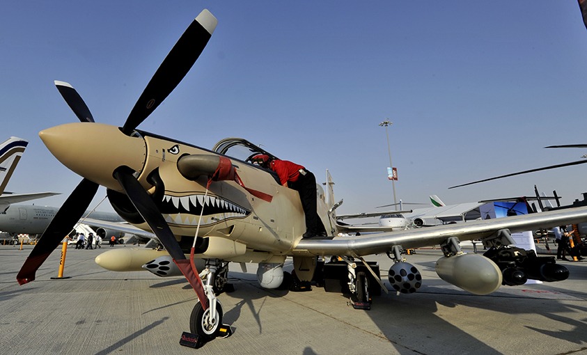 L'annonce de la participation de l'avion d'attaque léger à un exercice de l'OTAN a été faite au salon de Dubaï.