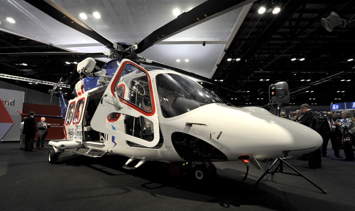 Un AgustaWestland AW139 aux couleurs d'Heli-Union. L'hélicoptériste renforce sa présence au Brésil, mais également sur tout le territoire d'Amérique latine via sa nouvelle implantation à Itapevi.