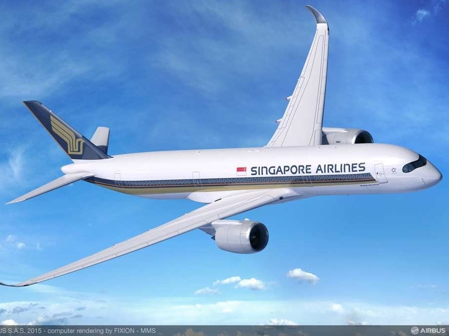 Singapore Airlines a converti sept de ses A350-900 en version très long rayon d'action et commandé quatre exemplaires supplémentaires.