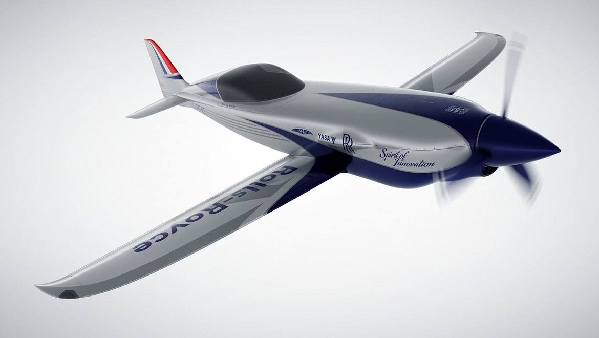 Rolls-Royce high-speed electric aircraft concept.