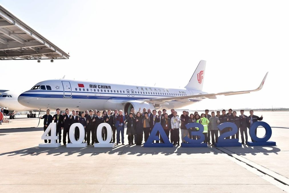 400th A320 assembled in Tianjin.