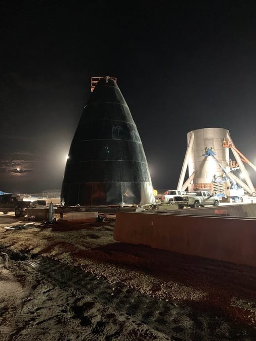 Vue du prototype diffusée par Elon Musk le 24 décembre sur Twitter.