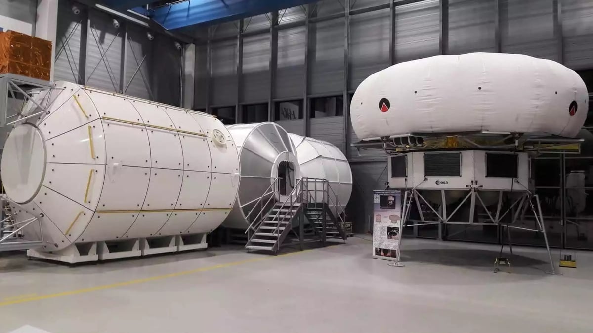 Maquette Eurohab installée au Centre européen des astronautes à Cologne, en Allemagne