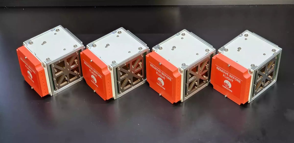 Lot de propulseurs NPT30-I2 récemment sortis de la nouvelle ligne de production de ThrustMe