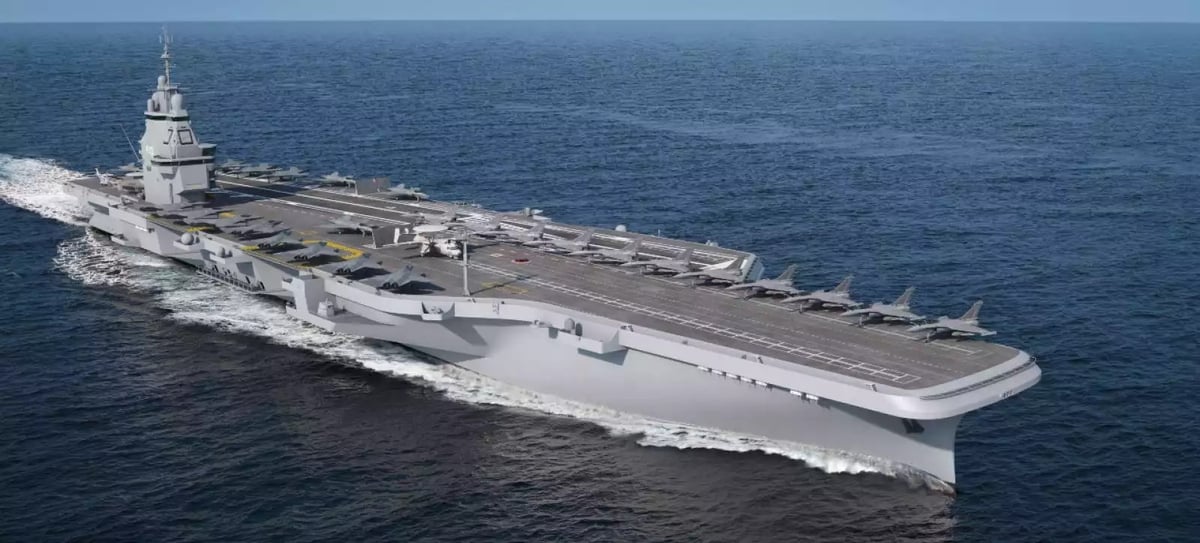 Le futur porte-avions remplacera l'actuel Charles de Gaulle à l'horizon 2038.