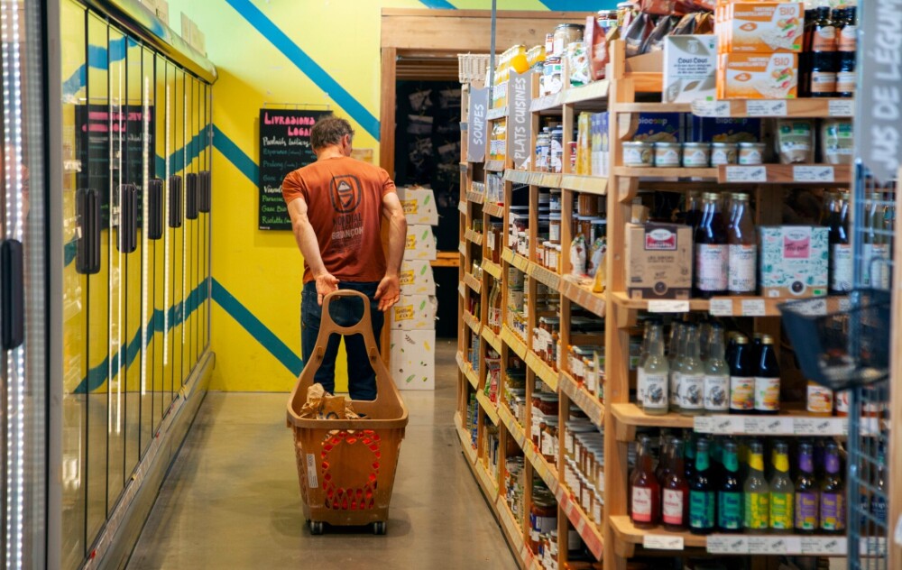 Un magasin Biocoop à Briançon.