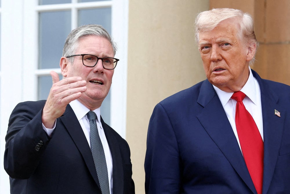 Le président américain, Donald Trump, et le Premier ministre britannique, Keir Starmer, en Écosse, en juillet 2025.