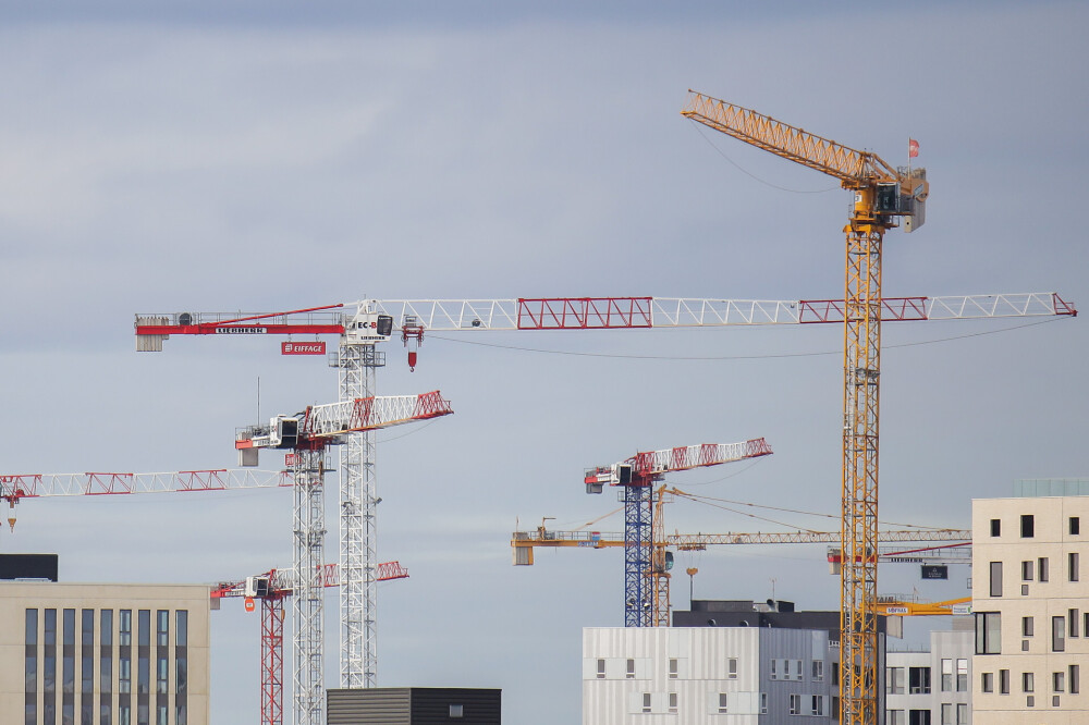 Un chantier de construction de logements, à Bordeaux.