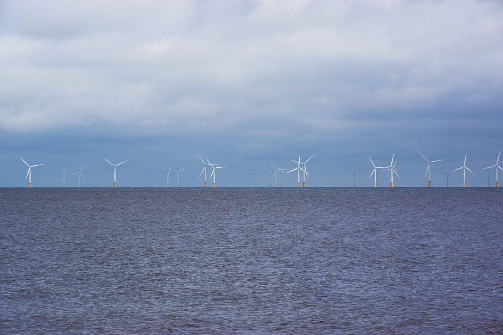 Un parc éolien en mer