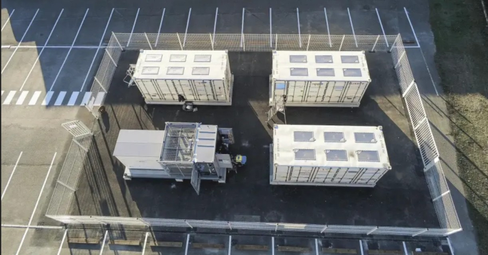 La batterie stationnaire installée sur le site industriel de Saft à Bordeaux
