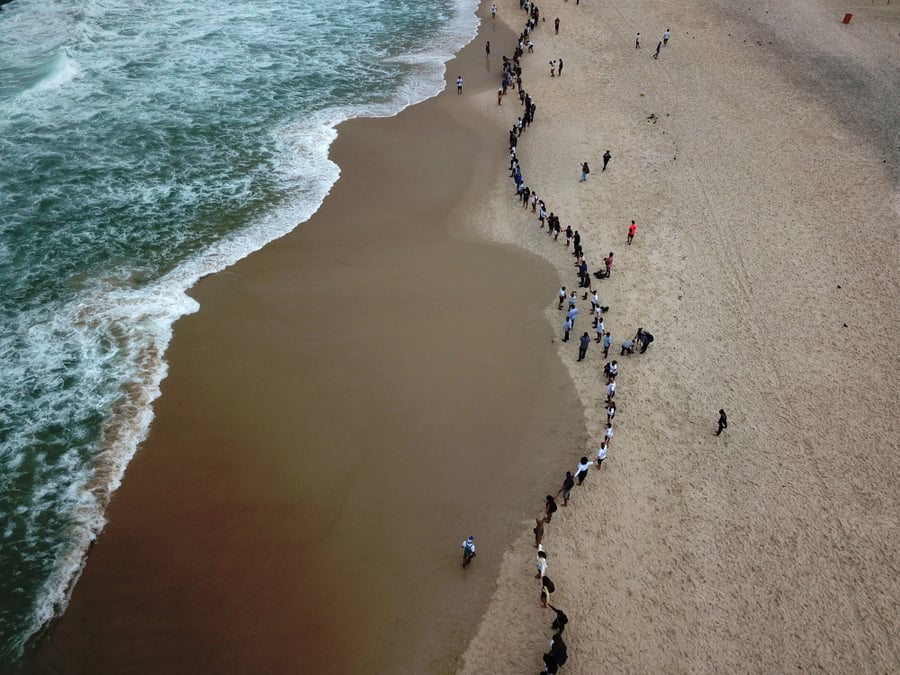 Plage de Copacabana à Rio de Janeiro, au Brésil, en 2022